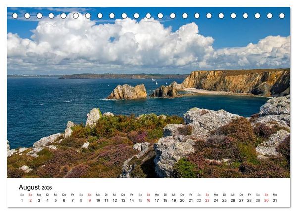 Produktbild: Bretagne &ndash; Die Halbinsel Crozon (Tischkalender 2026 DIN A5 quer), CALVENDO Monatskalender