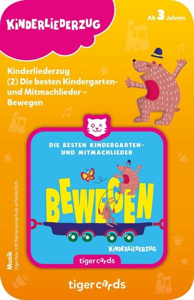 Tiger Media - Tigercards - Kinderliederzug - Die besten Kindergarten- und Mitmachlieder - Bewegen, 2
