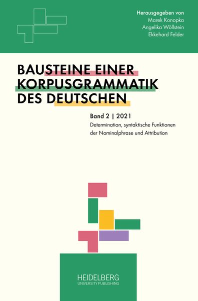Produktbild: Determination, syntaktische Funktionen der Nominalphrase und Attribution