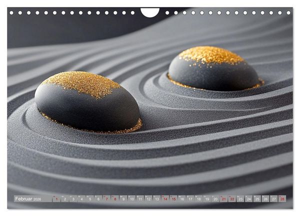 Produktbild: Farbenfrohe Wege zur Stille des Zen (Wandkalender 2026 DIN A4 quer), CALVENDO Monatskalender