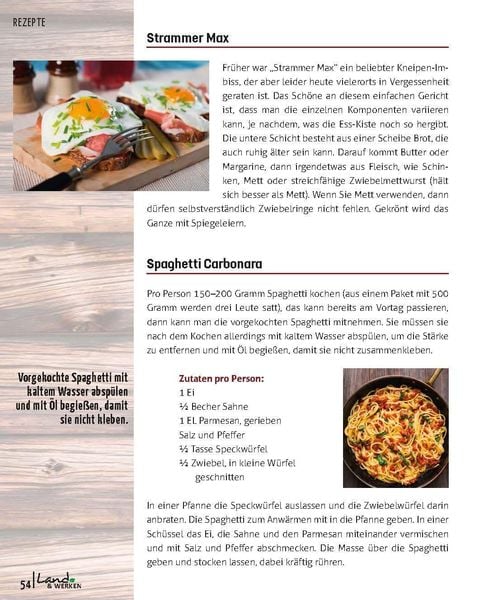Kochen in der Jagdhütte