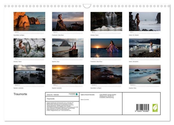 Produktbild: Traumorte (Wandkalender 2026 DIN A3 quer), CALVENDO Monatskalender