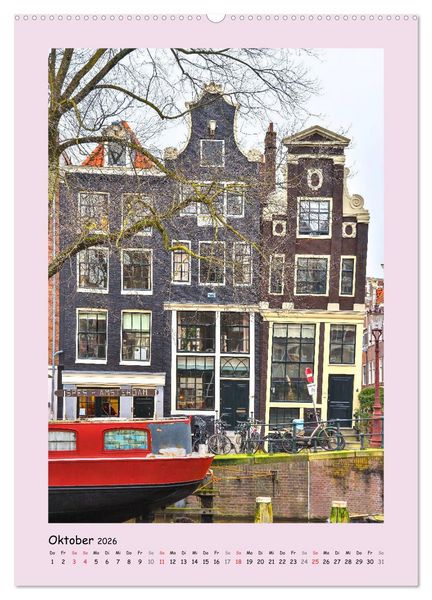 Produktbild: Amsterdam - Alles nur Fassade (hochwertiger Premium Wandkalender 2026 DIN A2 hoch), Kunstdruck in Hochglanz