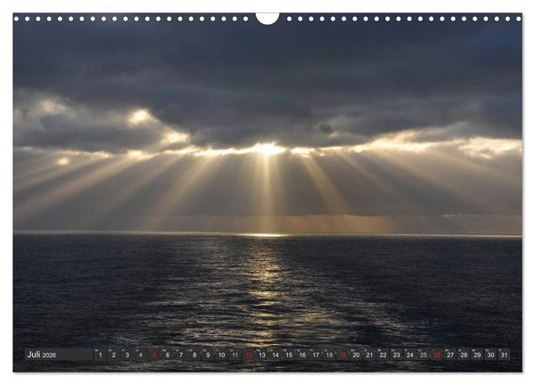 Produktbild: Sonne, Meer und Wolken (Wandkalender 2026 DIN A3 quer), CALVENDO Monatskalender