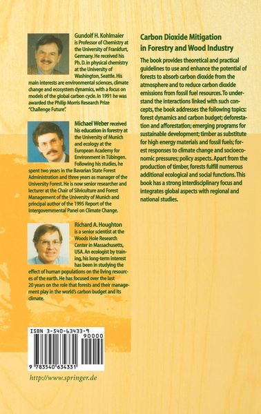 Produktbild: Carbon Dioxide Mitigation in Forestry and Wood Industry