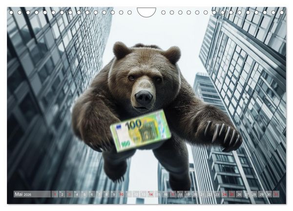Produktbild: B&ouml;rsenkalender &ndash; der Kalender f&uuml;r Aktien, Trader und B&ouml;rsenprofis. (Wandkalender 2026 DIN A4 quer), CALVENDO Monatskalender
