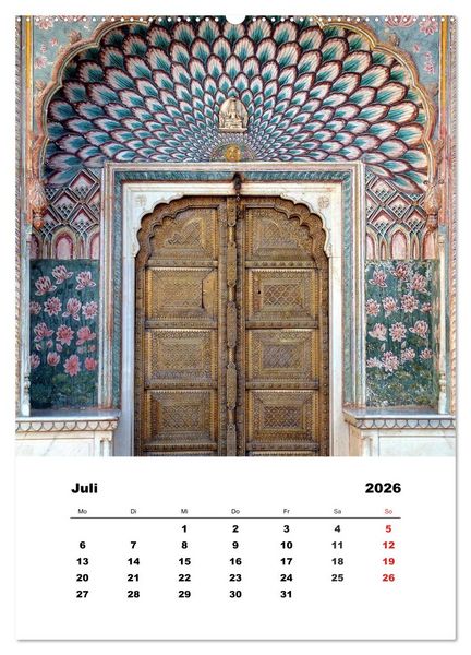 Produktbild: Indien erleben (Wandkalender 2026 DIN A2 hoch), CALVENDO Monatskalender