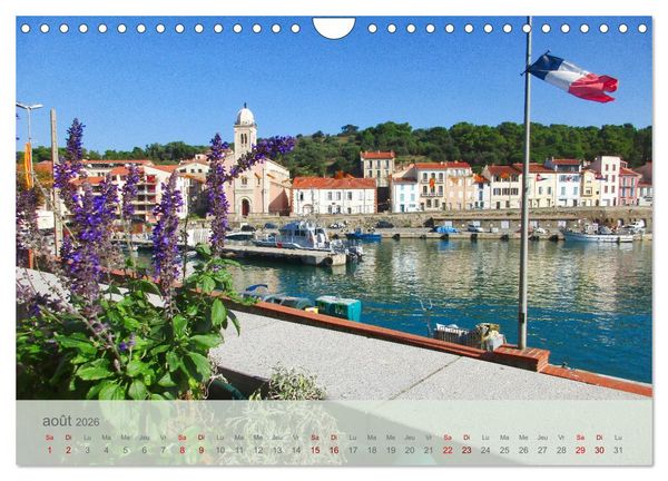 Produktbild: C&ocirc;te Vermeille entre mer et Pyr&eacute;n&eacute;es (Calendrier mural 2026 DIN A4 vertical), CALVENDO calendrier mensuel