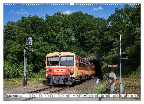 Produktbild: Eisenbahn in Ungarn (Wandkalender 2026 DIN A2 quer), CALVENDO Monatskalender