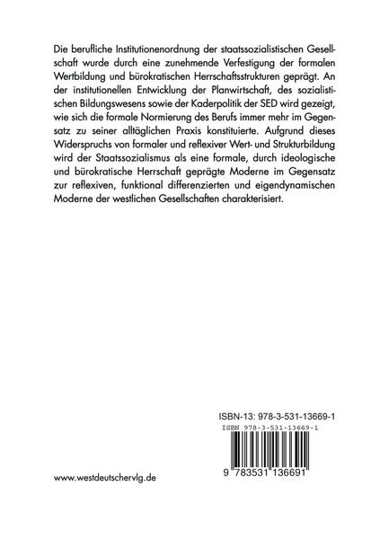 Produktbild: Die Institutionenordnung der DDR