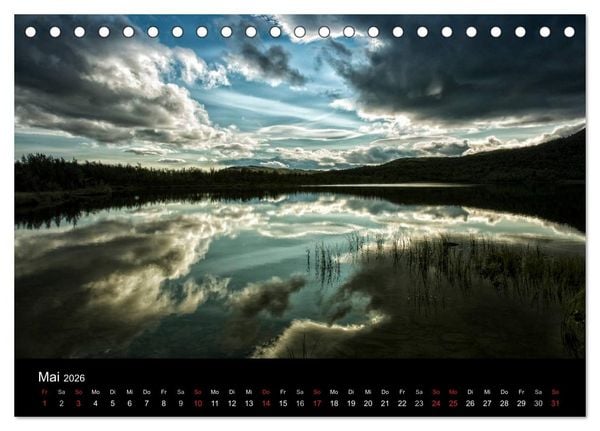 Produktbild: Norwegen - Alpine Landschaften (Tischkalender 2026 DIN A5 quer), CALVENDO Monatskalender
