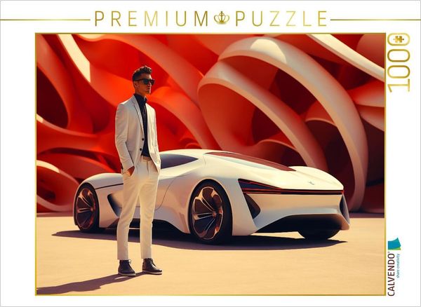 CALVENDO Puzzle Hypermodernes Konzept Design Auto | 1000 Teile Lege-Größe 64x48cm Foto-Puzzle für glückliche Stunden