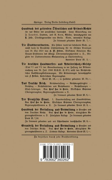 Produktbild: Die St&auml;dteordnung von 1853 in ihrer heutigen Gestalt nebst dem Kommunalabgabengesetz und Nebengesetzen