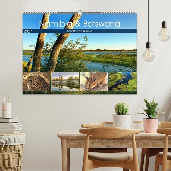 Produktbild: Namibia & Botswana (Wandkalender 2027 DIN A2 quer), CALVENDO Monatskalender