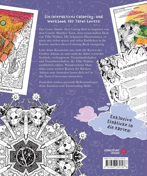 Produktbild: Modern Witch Tarot Coloring Book / Cosmic Slumber Tarot Coloring Books-Bundle