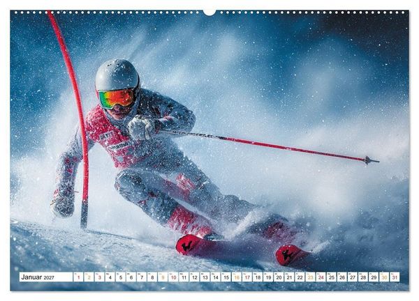 Produktbild: Winterwelten (hochwertiger Premium Wandkalender 2027 DIN A2 quer), Kunstdruck in Hochglanz