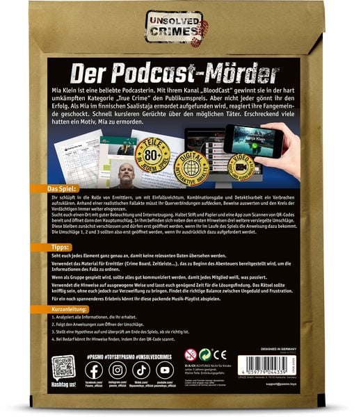 Produktbild: PASMO - Unsolved Crimes The Podcast Murder