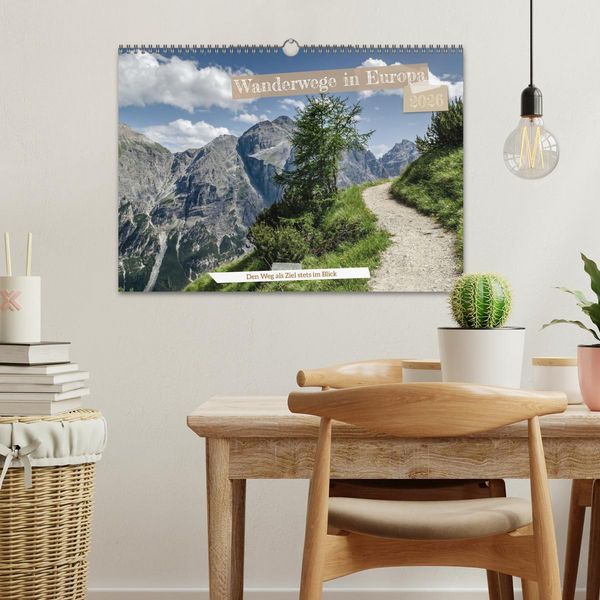 Produktbild: Wanderwege in Europa (Wandkalender 2026 DIN A3 quer), CALVENDO Monatskalender