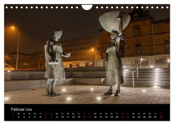 Produktbild: Pirmasens bei Nacht (Wandkalender 2026 DIN A4 quer), CALVENDO Monatskalender