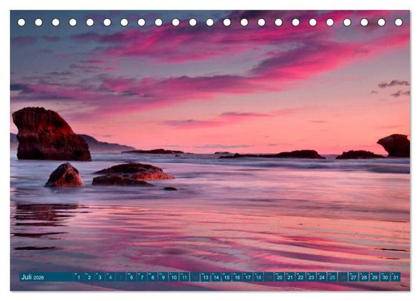 Produktbild: Neuseeland &bull; Impressionen (Tischkalender 2026 DIN A5 quer), CALVENDO Monatskalender
