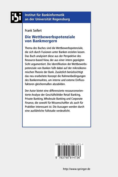 Produktbild: Die Wettbewerbspotenziale von Bankmergern