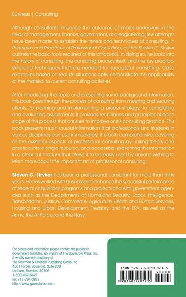 Produktbild: Principles and Practices of Professional Consulting