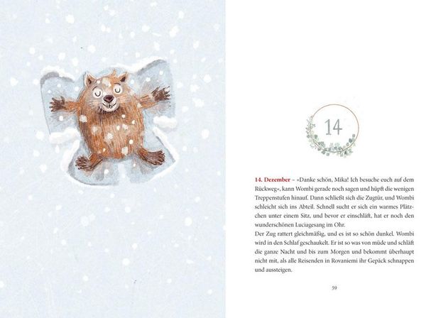 Produktbild: Ein Wombat im Schnee. Adventsgeschichte zum Vorlesen in 24 Kapiteln