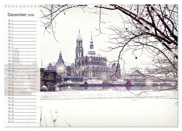 Produktbild: Wundersch&ouml;nes Dresden (Wandkalender 2026 DIN A3 quer), CALVENDO Monatskalender