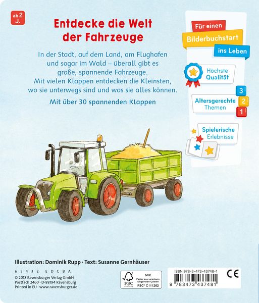 Produktbild: Mein Klappenbuch: Was machen die Fahrzeuge?