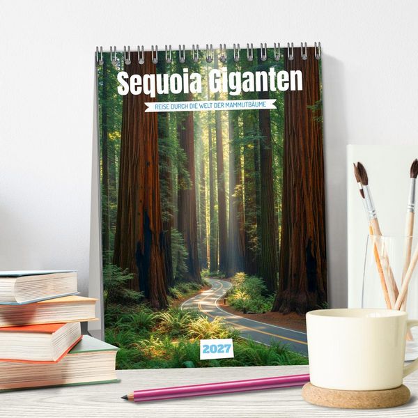 Produktbild: Sequoia Giganten (Tischkalender 2027 DIN A5 hoch), CALVENDO Monatskalender