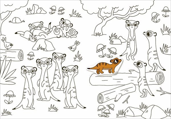 Produktbild: Mein Sticker-Malbuch. Zootiere