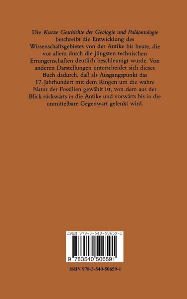 Produktbild: Kurze Geschichte der Geologie und Pal&auml;ontologie