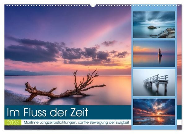 Im Fluss der Zeit (Wandkalender 2026 DIN A2 quer), CALVENDO Monatskalender