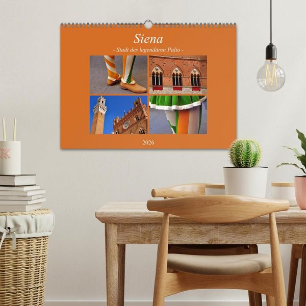 Produktbild: Siena - Stadt des legend&auml;ren Palio (Wandkalender 2026 DIN A3 quer), CALVENDO Monatskalender