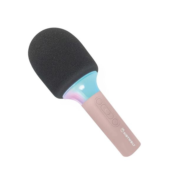 Mikrofon Bluetooth mit Licht rosa