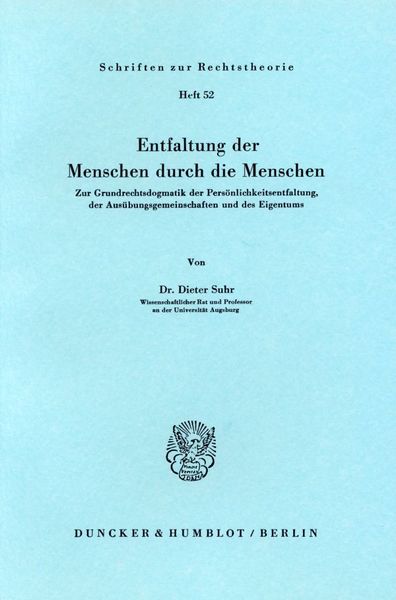 Produktbild: Entfaltung der Menschen durch die Menschen.