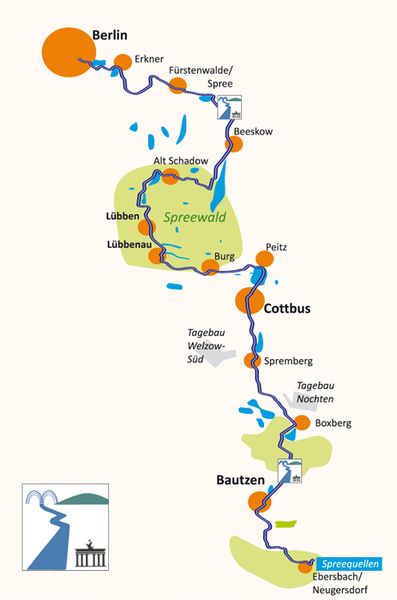 Produktbild: Spree-Radweg Von der Spreequelle bis Berlin