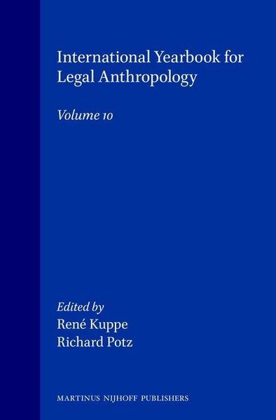 Produktbild: Law and Anthropology:International Yearbook for Legal Anthropology