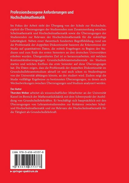 Produktbild: Professionsbezogene Anforderungen und Hochschulmathematik