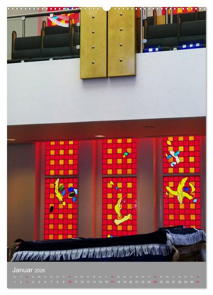 Produktbild: Bejt Knesset. Haus der Versammlung. Die Synagoge in Darmstadt (Wandkalender 2026 DIN A2 hoch), CALVENDO Monatskalender