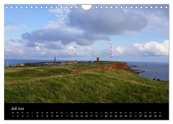 Produktbild: Hochseeeinsel Helgoland (Wandkalender 2026 DIN A4 quer), CALVENDO Monatskalender
