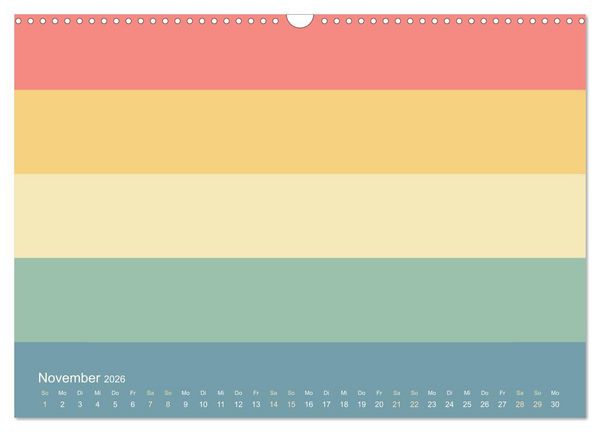 Produktbild: 70er Jahre Bastelkalender - DIY Kreativ-Kalender zum Selbstgestalten (Wandkalender 2026 DIN A3 quer), CALVENDO Monatskalender