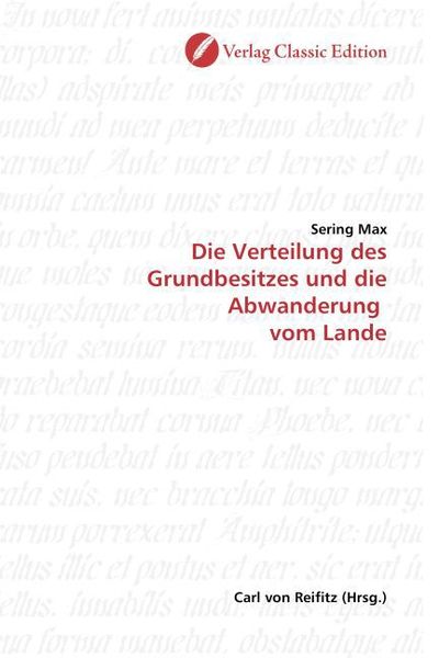 Produktbild: Max, S: Die Verteilung des Grundbesitzes und die Abwanderung