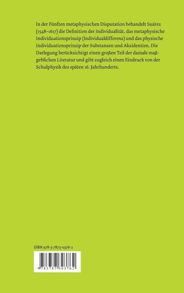Produktbild: &Uuml;ber die Individualit&auml;t und das Individuationsprinzip. Teilband I