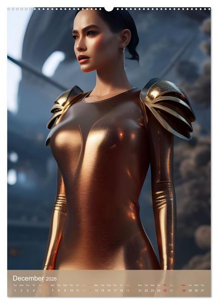 Produktbild: Future Fashion Unveiled (High Quality Premium Wall Calendar 2026 DIN A2 portrait),CALVENDO 12 Month Wall Calendar
