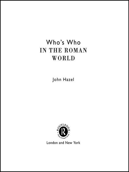 Produktbild: Who's Who in the Roman World