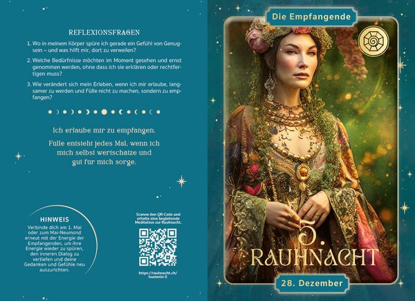 Produktbild: Kartenset: H&uuml;terinnen der Rauhn&auml;chte | mit Ritualen, Affirmationen und Videomeditationen
