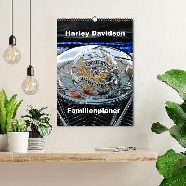 Produktbild: Harley Davidson Familienplaner (Wandkalender 2026 DIN A3 hoch), CALVENDO Monatskalender