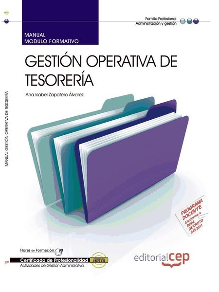 Produktbild: Zapatero &Aacute;lvarez, A: Manual de gesti&oacute;n operativa de tesorer&iacute;
