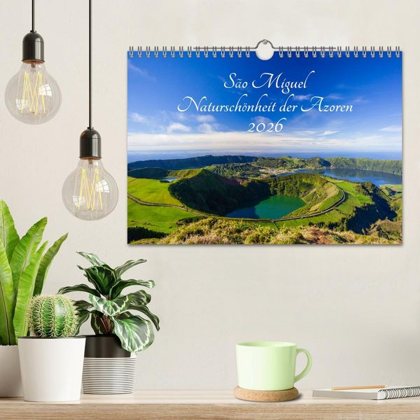 Produktbild: S&atilde;o Miguel - Natursch&ouml;nheit der Azoren (Wandkalender 2026 DIN A4 quer), CALVENDO Monatskalender